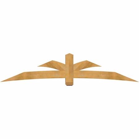 Ekena Millwork Davenport Rough Sawn Timber Gable Bracket, Western Red Cedar, 108"W x 22"H x 6"D x 6"F, 5/12 Pitch GBW108X22X0606DAV00RWR